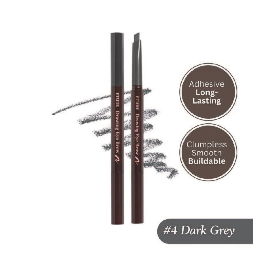 Drawing Eye Brow Triangular Eyebrow Pencil 04 Dark Gray 0.25g