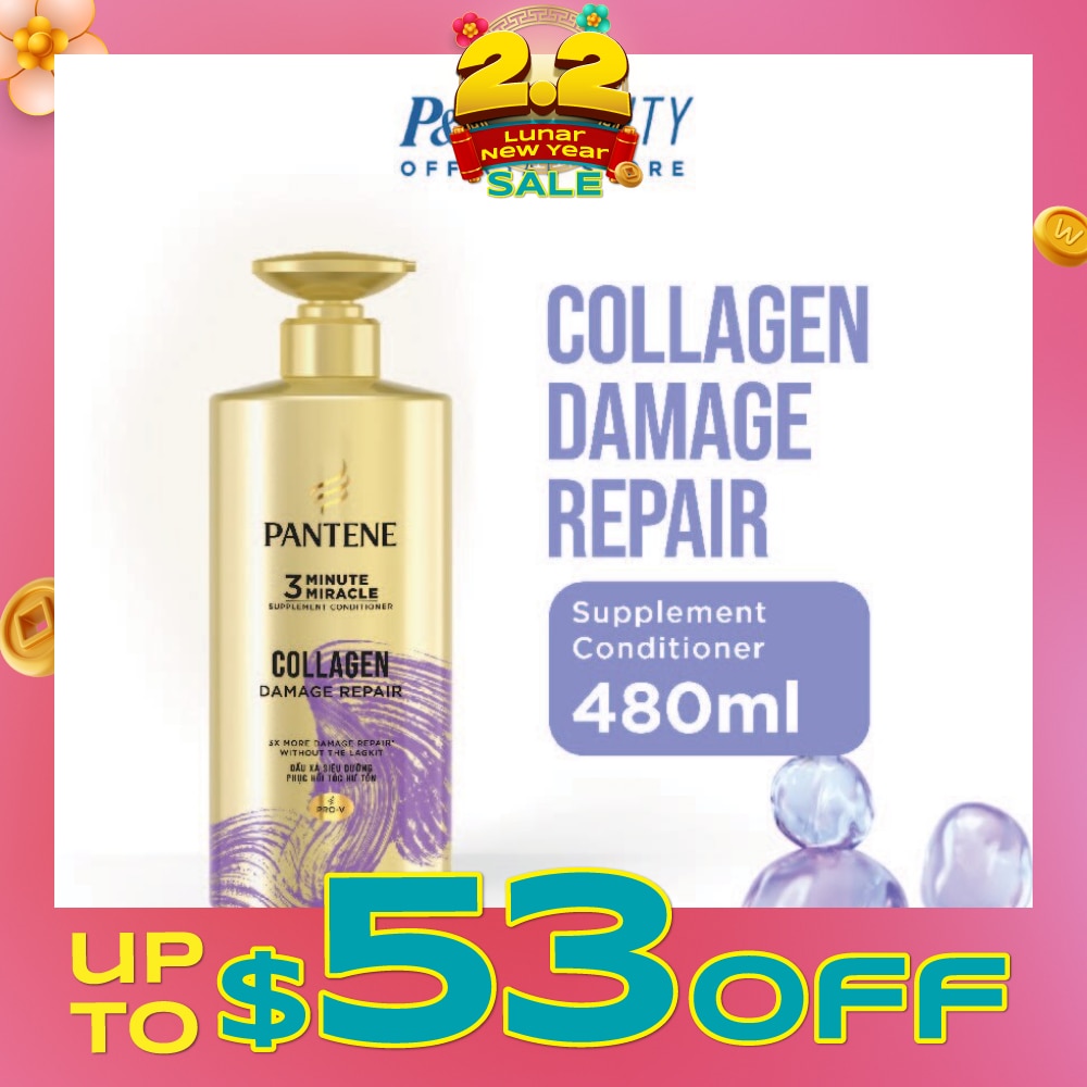 3 Minute Miracle Collagen Conditioner (Repairs Damage From Styling + Colour And Perm) 480ml