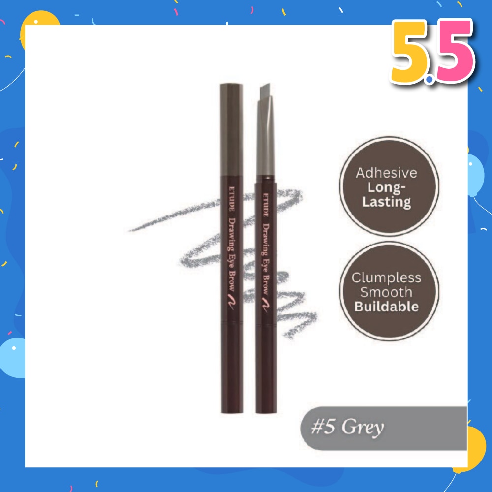 Drawing Eye Brow Triangular Eyebrow Pencil 05 Gray 0.25g