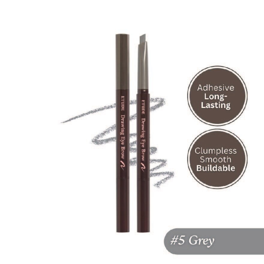 Drawing Eye Brow Triangular Eyebrow Pencil 05 Gray 0.25g