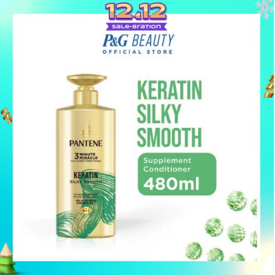 PANTENE 3 Minute Miracle Keratin Conditioner (Repairs Damage From Styling + Colour And Perm) 480ml