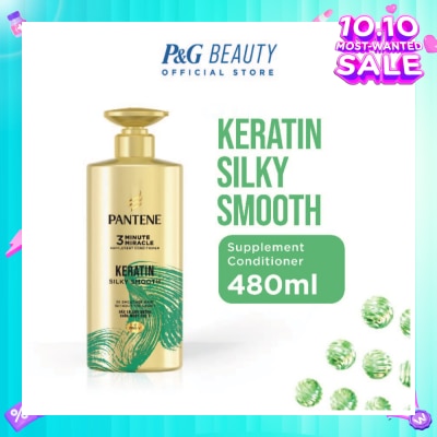 PANTENE 3 Minute Miracle Keratin Conditioner (Repairs Damage From Styling + Colour And Perm) 480ml