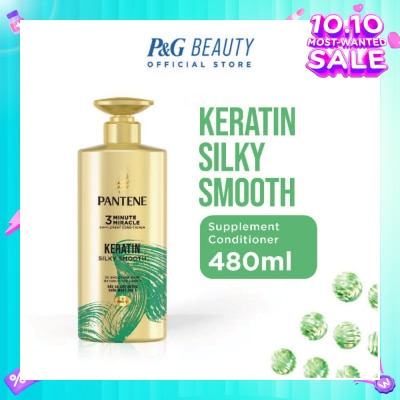 PANTENE 3 Minute Miracle Keratin Conditioner (Repairs Damage From Styling + Colour And Perm) 480ml