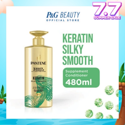 PANTENE 3 Minute Miracle Keratin Conditioner (Repairs Damage From Styling + Colour And Perm) 480ml