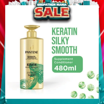 PANTENE - 3 Minute Miracle Keratin Conditioner (Repairs Damage From Styling + Colour And Perm) 480ml