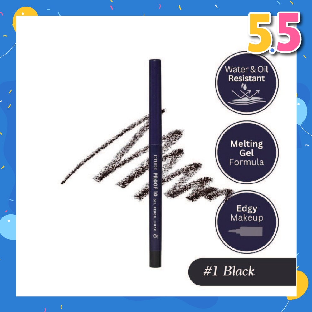 Proof 10 Gel Pencil Liner 01 Black 0.3g