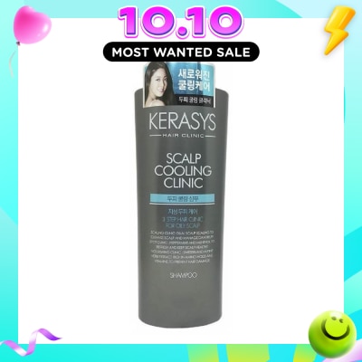 KERASYS 3 Step Hair Clinic System Scalp Cooling Clinic Cleansing Shampoo (For Oily & Congested Scalp) 750ml image