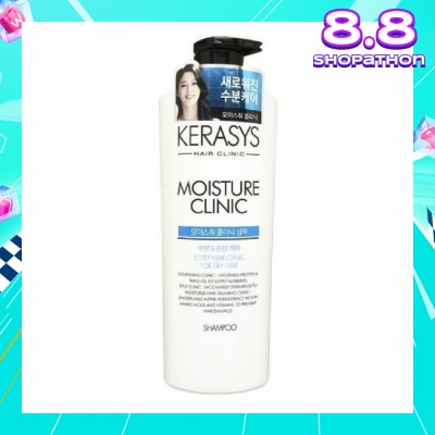 KERASYS 3 Step Hair Clinic System Moisture Clinic Nourishing Shampoo (For Dry, Dull, Brittle Hair & Split Ends) 750ml