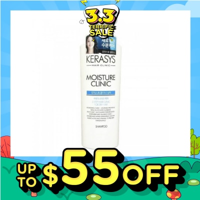 KERASYS 3 Step Hair Clinic System Moisture Clinic Nourishing Shampoo (For Dry, Dull, Brittle Hair & Split Ends) 750ml