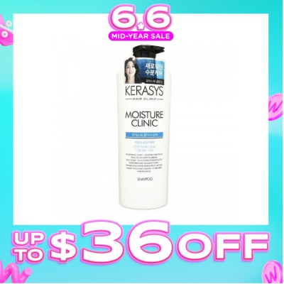 KERASYS - 3 Step Hair Clinic System Moisture Clinic Nourishing Shampoo (For Dry, Dull, Brittle Hair & Split Ends) 750ml