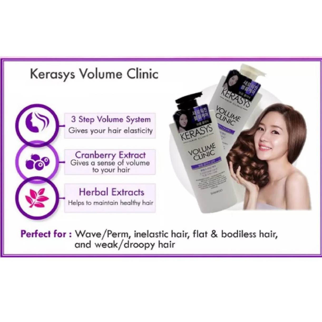 3 Step Hair Clinic System Volume Clinic Nourishing Shampoo (For Wavy, Permed, Flat, Weak Hair) 750ml