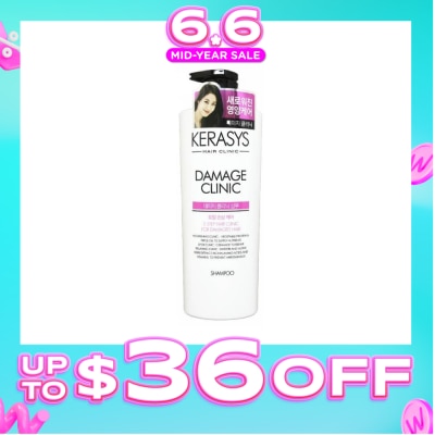 KERASYS - 3 Step Hair Clinic System Damage Clinic Nourishing Shampoo (For Damaged, Dry, Permed & Colored Hair) 750ml