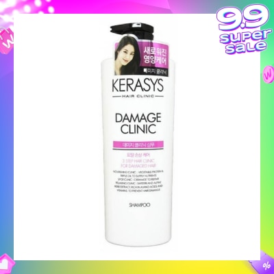 KERASYS 3 Step Hair Clinic System Damage Clinic Nourishing Shampoo (For Damaged, Dry, Permed & Colored Hair) 750ml