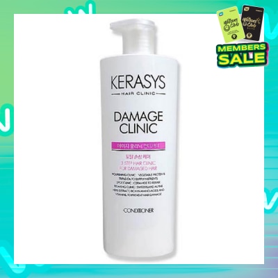 KERASYS 3 Step Hair Clinic System Damage Clinic Nourishing Conditioner (For Damaged, Dry, Permed & Colored Hair) 750ml