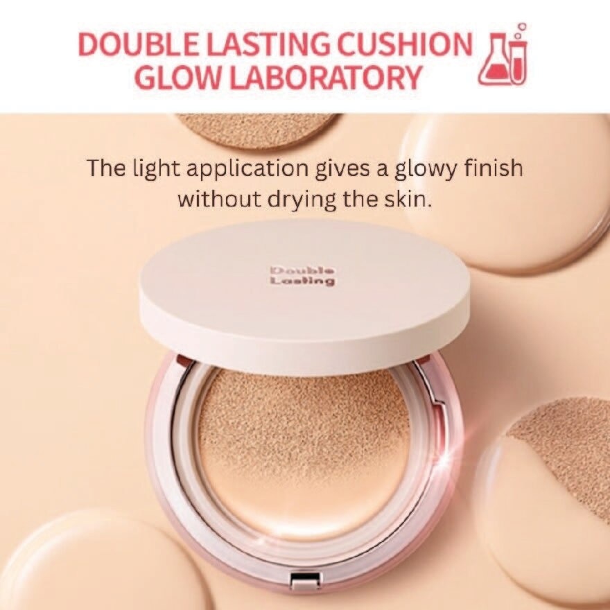 Double Lasting Cushion Glow Foundation Neutral Vanilla 17N1 SPF50+ PA+++ 15g