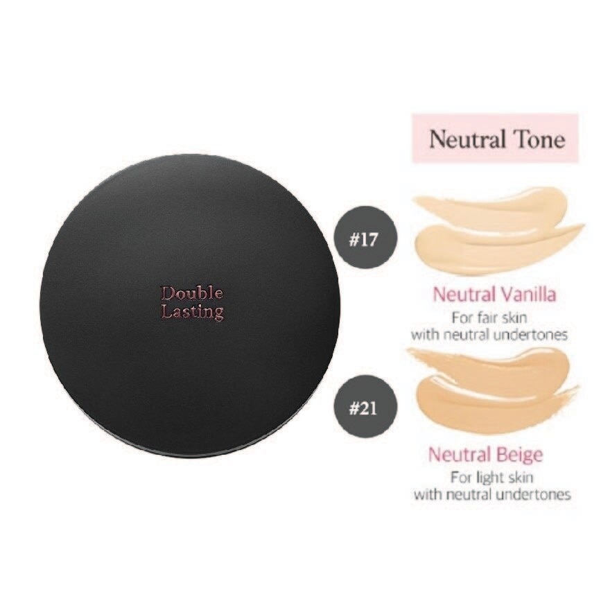 Double Lasting Cushion Matte Foundation Neutral Vanilla 17N1 SPF50+ PA++++ 15g