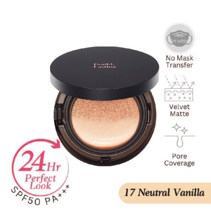 Double Lasting Cushion Matte Foundation Neutral Vanilla 17N1 SPF50+ PA++++ 15g