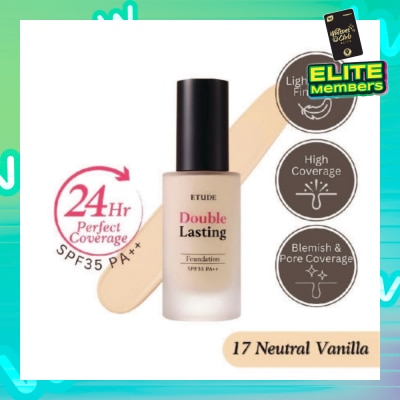 ETUDE Double Lasting Foundation Neutral Vanilla 17N1 SPF35 PA++ 30g