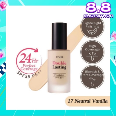 ETUDE Double Lasting Foundation Neutral Vanilla 17N1 SPF35 PA++ 30g