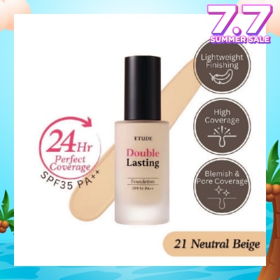 ETUDE Double Lasting Foundation  Neutral Beige 21N1 SPF35 PA++ 30g