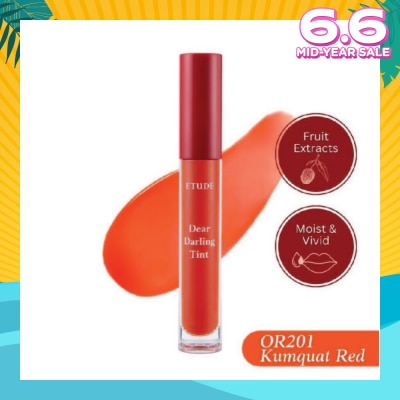 ETUDE Dear Darling Water Gel Tint Lip Gloss OR201 5g