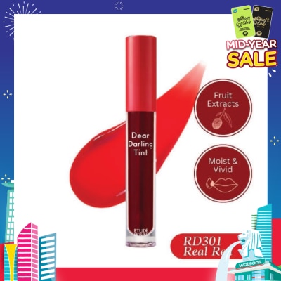 ETUDE Dear Darling Water Gel Tint Lip Gloss RD301 5g