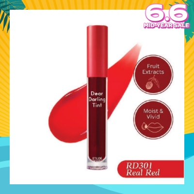 ETUDE Dear Darling Water Gel Tint Lip Gloss RD301 5g