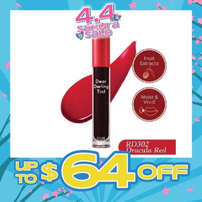 ETUDE - Dear Darling Water Gel Tint Lip Gloss RD302 5g (Expiry: Dec`2026)