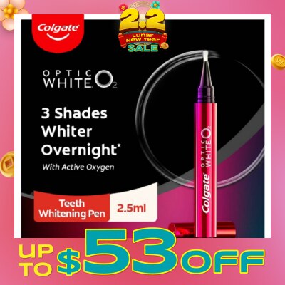COLGATE Optic White O2 Teeth Whitening Pen 1s