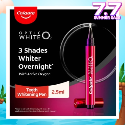 COLGATE Optic White O2 Teeth Whitening Pen 1s (Expiry: Apr`2026)