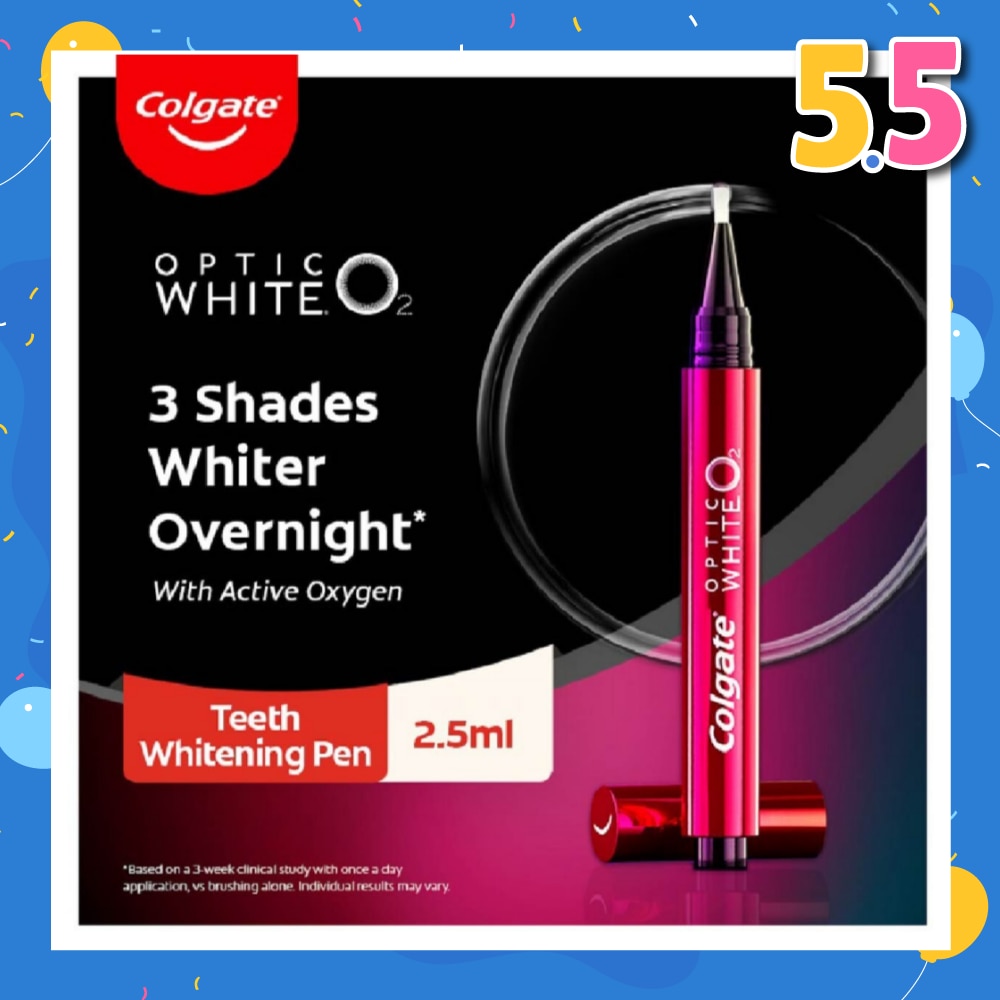 Optic White O2 Teeth Whitening Pen (Whiten Your Teeth While You Sleep) 1s
