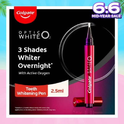 COLGATE Optic White O2 Teeth Whitening Pen 1s (Expiry: Apr`2026)