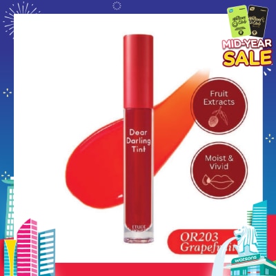 ETUDE Dear Darling Water Gel Tint Lip Gloss OR203 5g
