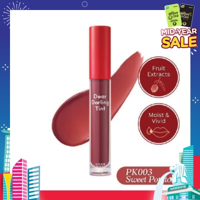 ETUDE Dear Darling Water Gel Tint Lip Gloss PK003 5g