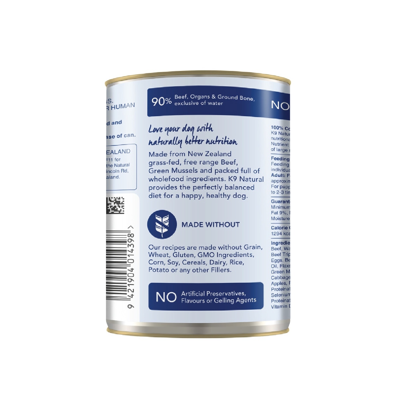 Beef & Hoki Feast Canned Dog Food 370g