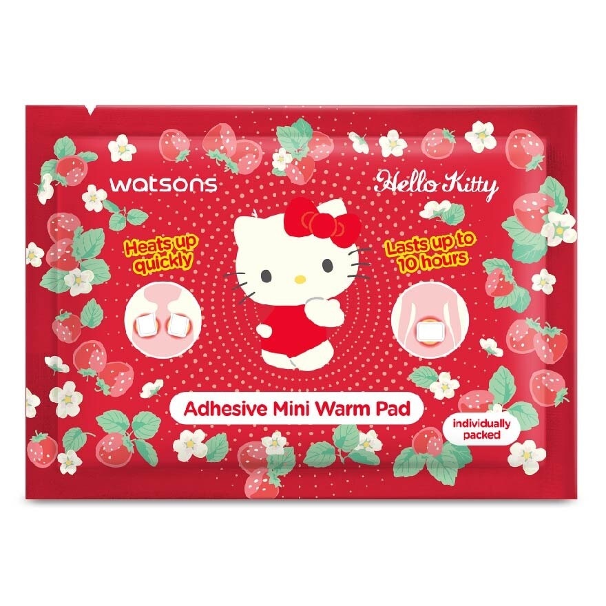 Hello Kitty Adhesive Mini Warm Pad (Heats Up Quickly, Lasts Up to 10 Hours, Individually Packed) 5s