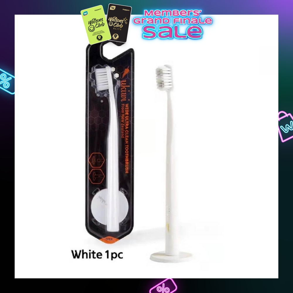 Wide Ultra Clean Magnetic Anti-bacterial Toothbrush Black (Nano Magnetic Stand) 1s