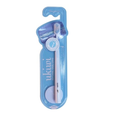 UKIWI Macaron Ultra Wide Toothbrush Blue(Magnetic Absorption + Keep Brush Hygiene + Super Clean Power) 1s