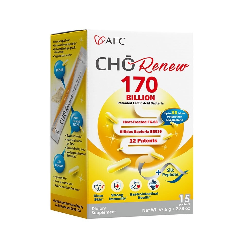 JAPAN CHO Renew Dietary Supplement Sachet (For Constipation, Bloating, Bowel Regularity, Weight Loss, Intestinal & Gut Health, Clear Skin, Immunity) 15s