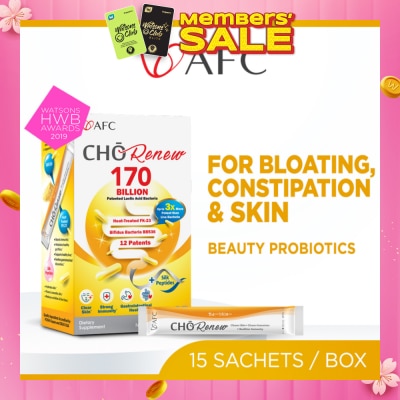 AFC CHO Renew 170 Billion Beauty Probiotics Dietary Supplement Sachet 15s