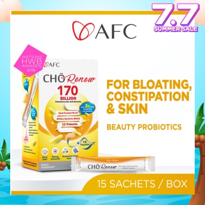 AFC CHO Renew 170 Billion Beauty Probiotics Dietary Supplement Sachet 15s