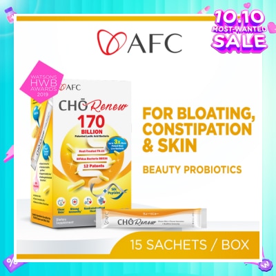 AFC CHO Renew 170 Billion Beauty Probiotics Dietary Supplement Sachet 15s