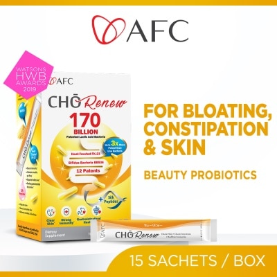 AFC CHO Renew 170 Billion Beauty Probiotics Dietary Supplement Sachet 15s