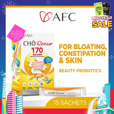 AFC CHO Renew 170 Billion Beauty Probiotics Dietary Supplement Sachet 15s
