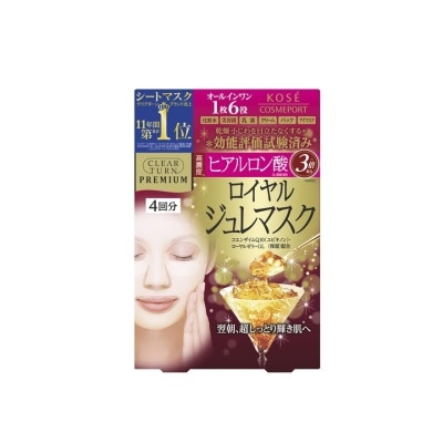 KOSE COSMEPORT Clear Turn Premium Royal Jelly Mask Highly-concentrated Hyaluronic Acid 4s