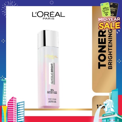 L'OREAL PARIS SKINCARE Glycolic Bright Peeling Water (With Brightening Glycolic Acid exfoliates) 128ml