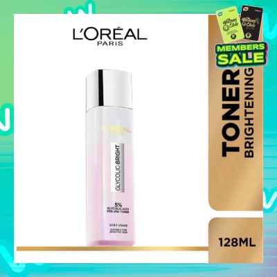L'OREAL PARIS SKINCARE Glycolic Bright Peeling Water (With Brightening Glycolic Acid exfoliates) 128ml