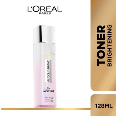 L'OREAL PARIS SKINCARE Glycolic Bright Peeling Water (With Brightening Glycolic Acid exfoliates) 128ml