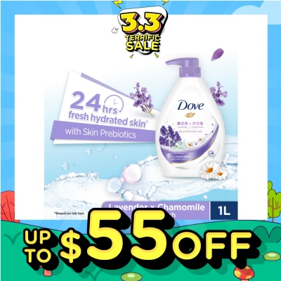 DOVE Dove Go Fresh Relaxing Lavender + Chamomile Hydration Body Wash 1000ml