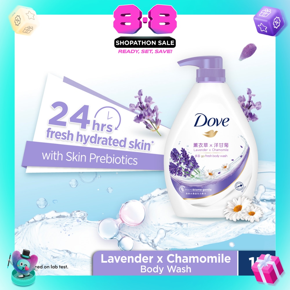 Go Fresh Relaxing Lavender + Chamomile Hydration Body Wash 1000ml